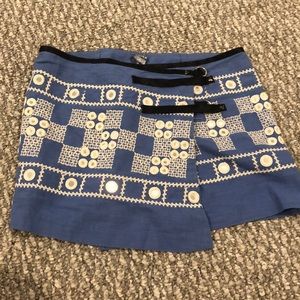 Free people sequined wrap skirt